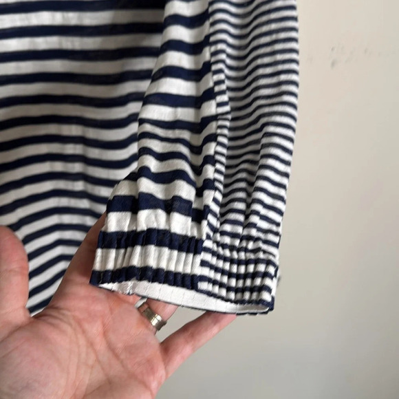 Kobi Helparin Striped Cotton Blend Long Sleeve Tee Size XL - Picture 4 of 5